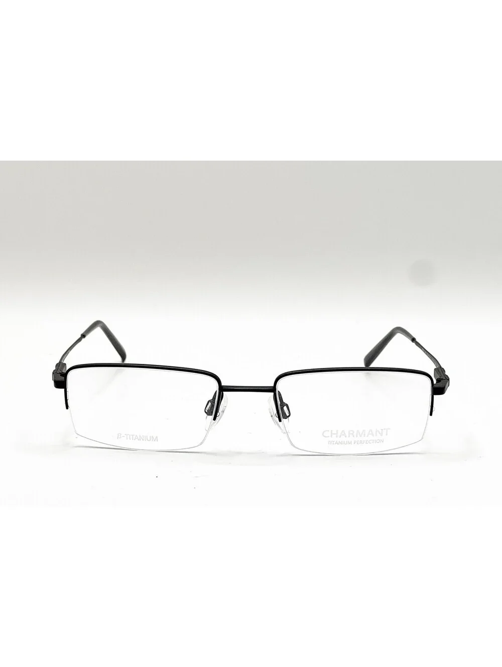 Charmant CH29111 BK Black Rectangle Authentic Eyeglass Frames 53-19